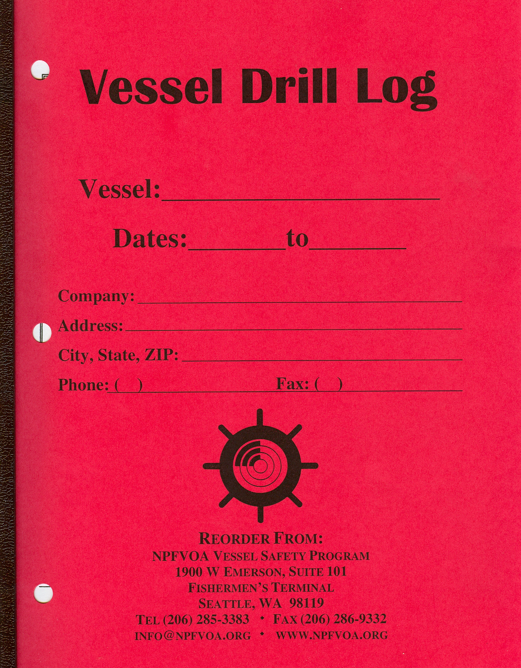 vessel drill log