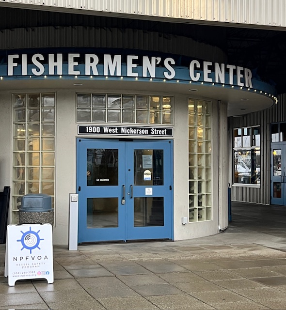 NPFVOA sign at Fishermen's Terminal in Seattle
